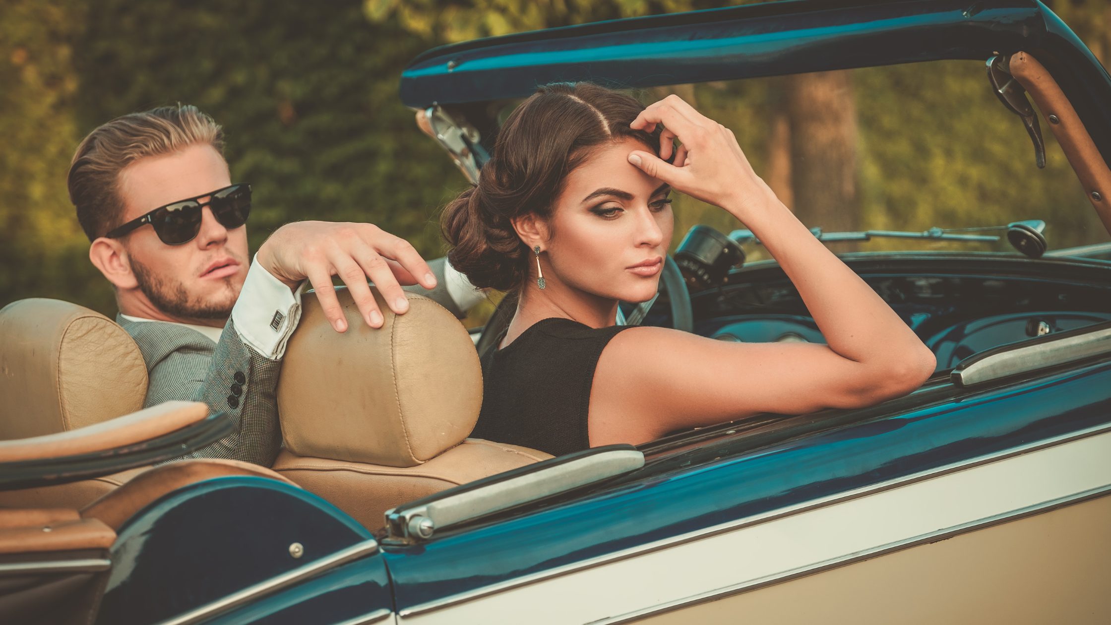 Retro Vintage Classic Car Rental Photoshoot NYC