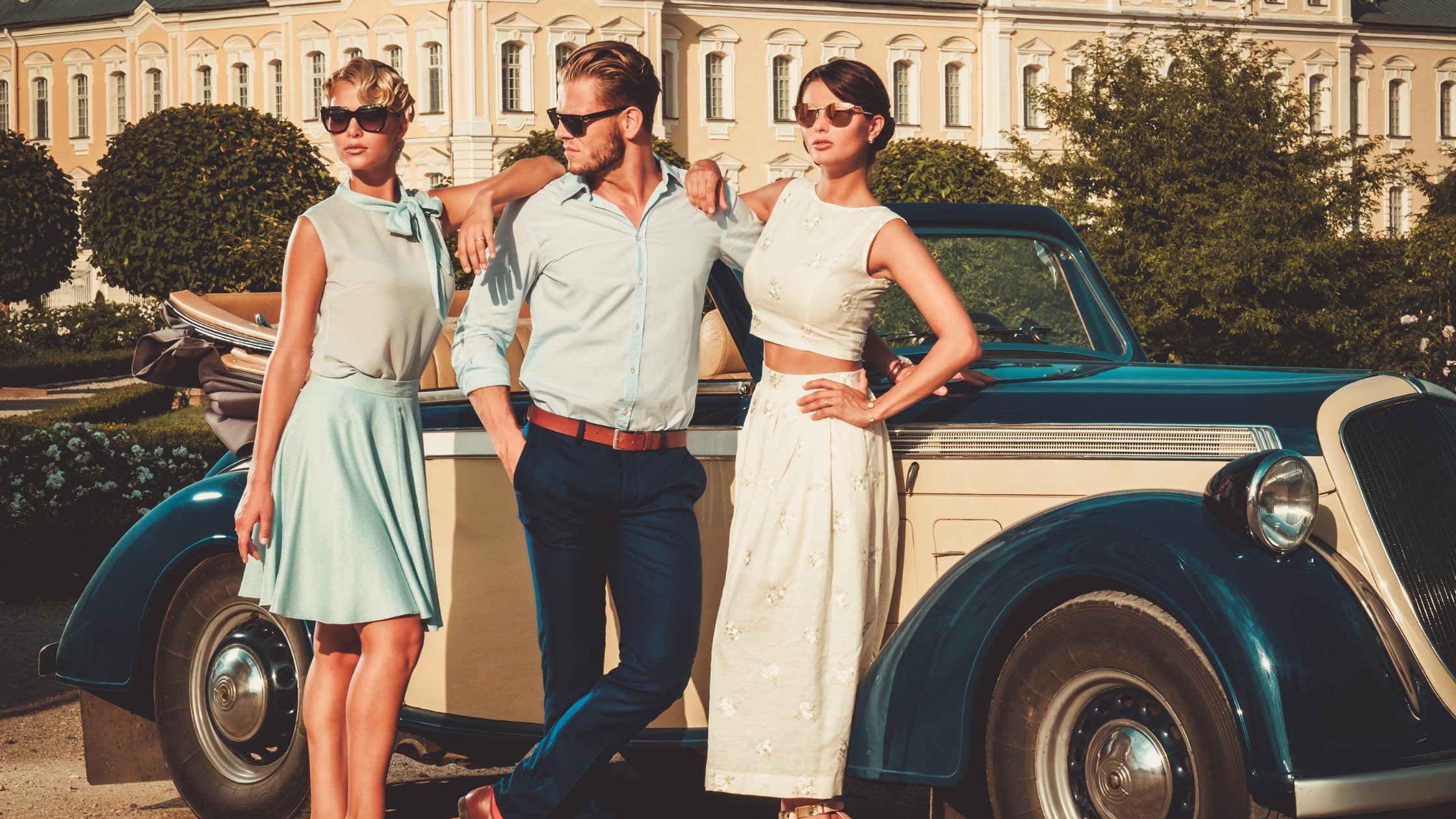 Retro Vintage Classic Car Rental Photoshoot NYC